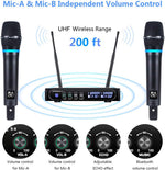 Sistema de micrófonos Kithouse S-9 inalámbricos recargables