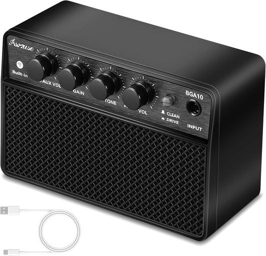 Amplificador de guitarra eléctrica portátil de 10W, Asmuse BGA-10.