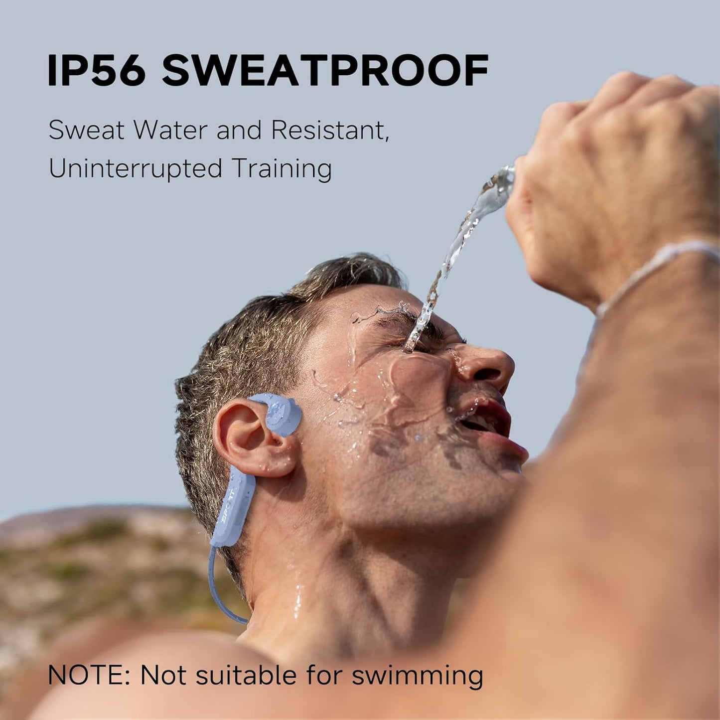 Auriculares de conducción ósea X14 Yorlu deportivos azul