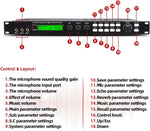 Procesador de audio digital profesional, Depusheng X5, Karaoke Mix.