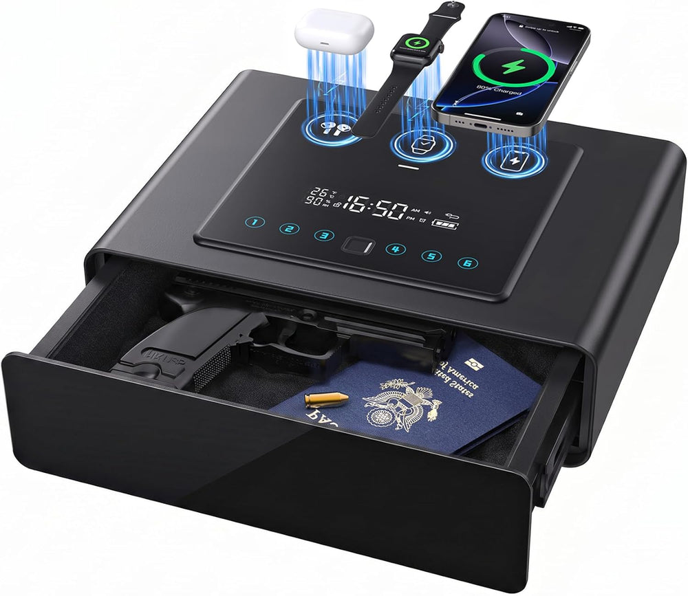 Caja Fuerte Yorqimi Biométrica 3 En 1 Con Cargador