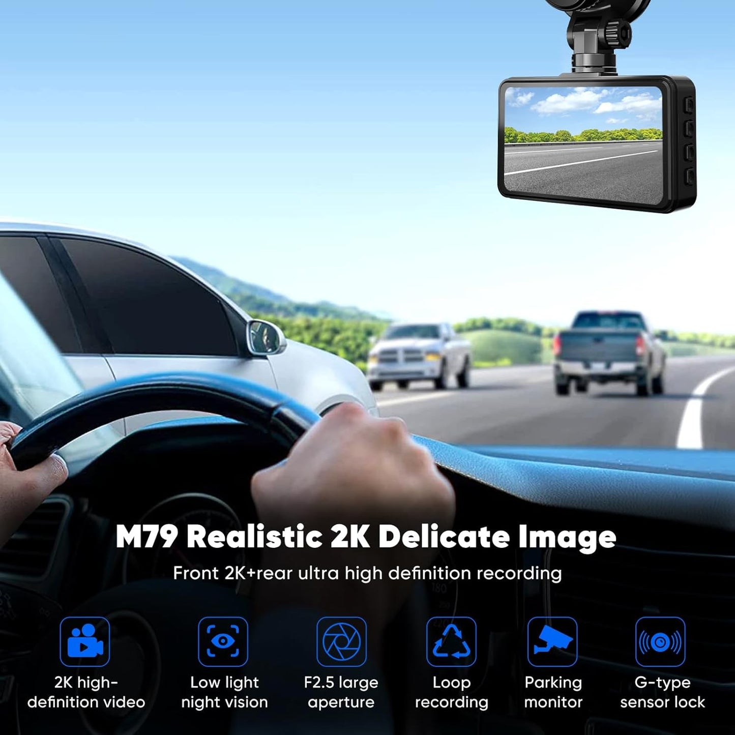 Dellfy dash cam Ultra HD delantera y trasera