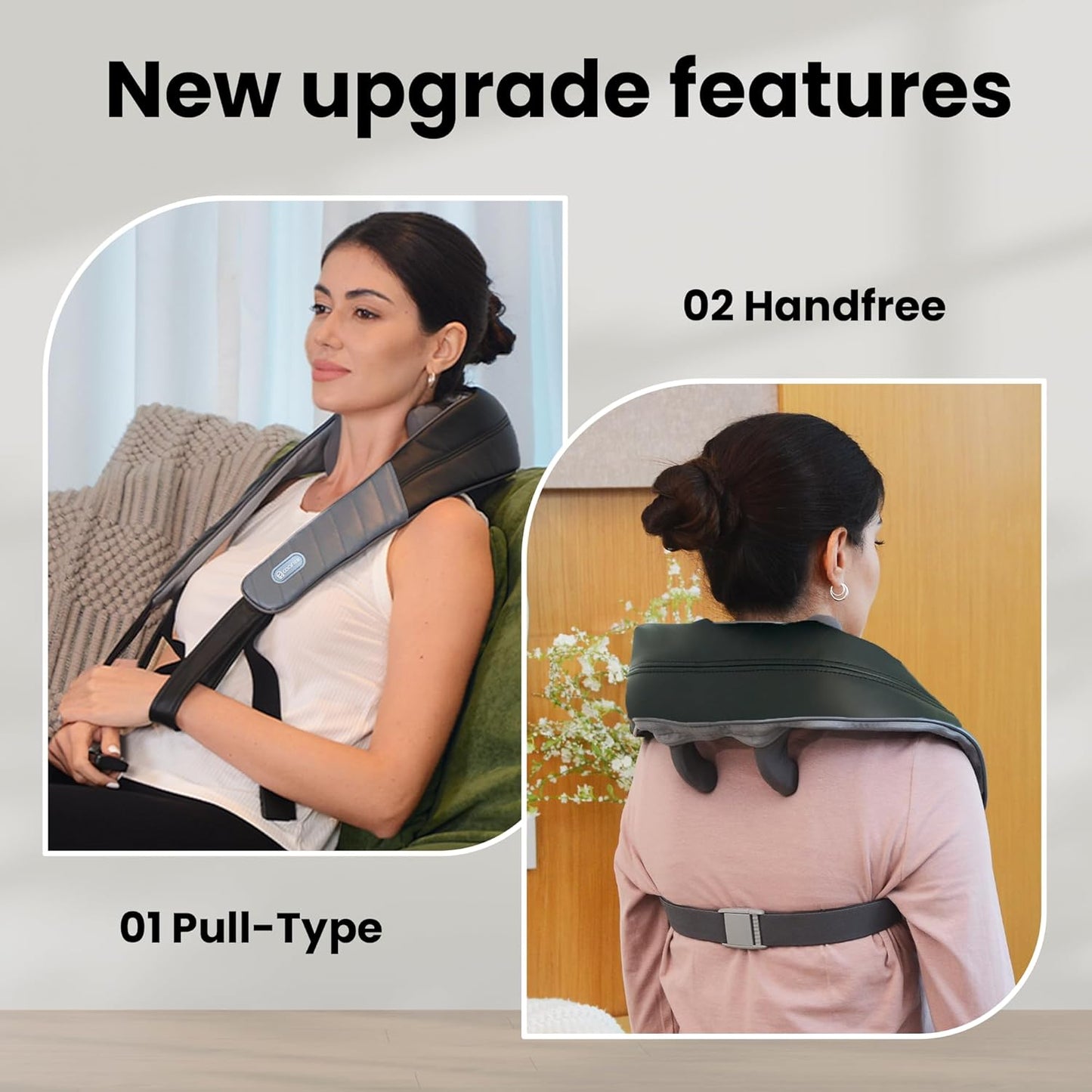 COMFIER Masajeador de cuello y hombros + bolsa de transporte