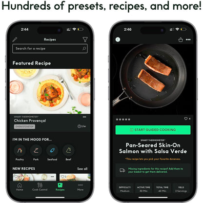 Termómetro inalámbrico inteligente de carne con 2 sondas ultrafinas, USADO
