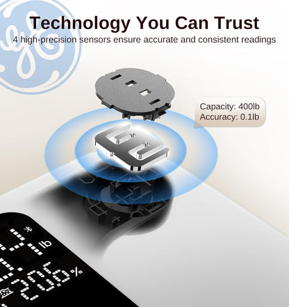 Báscula Inteligente GE Bluetooth IMC y Grasa Corporal