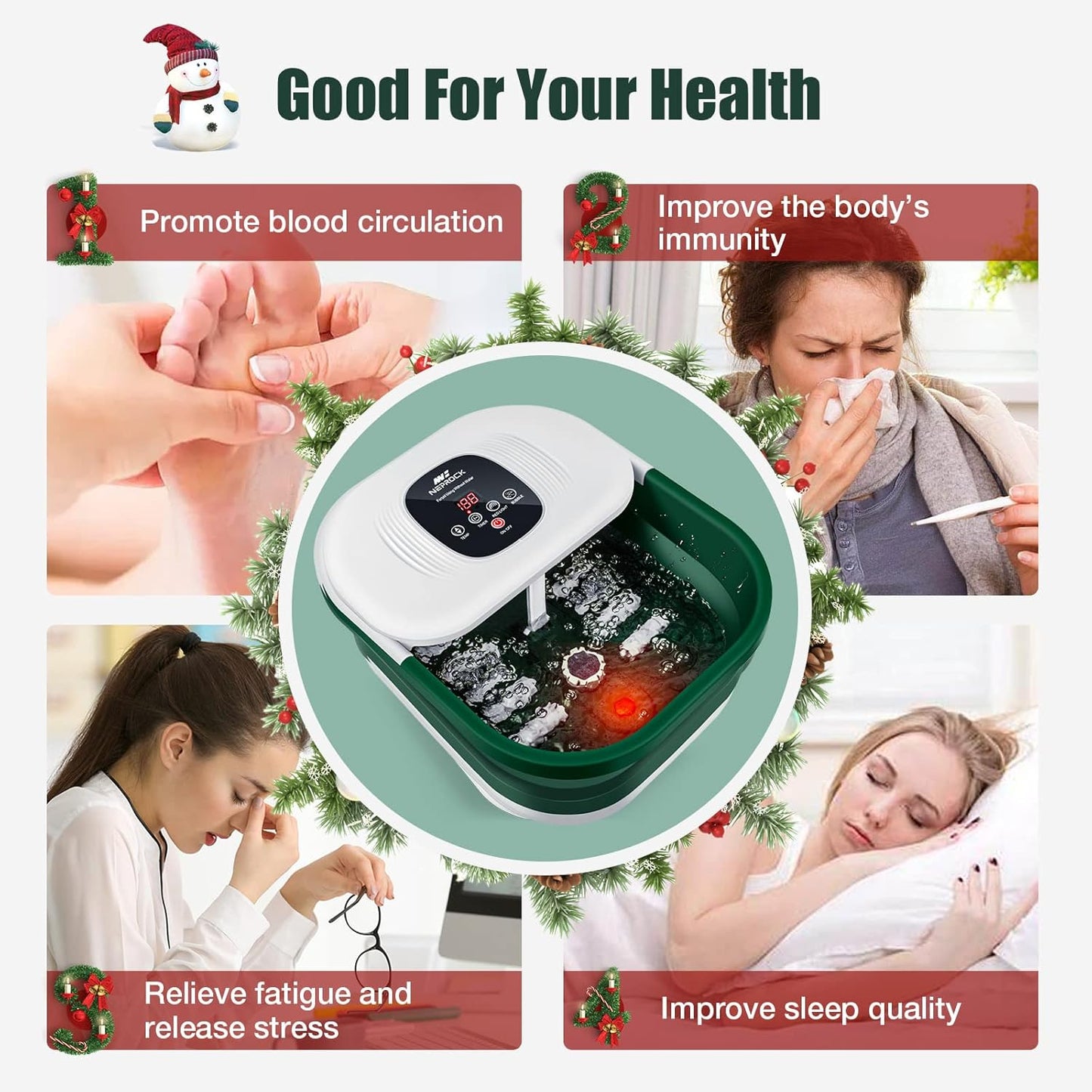 Spa de pies con calor y masaje y chorros, USADO Neprock