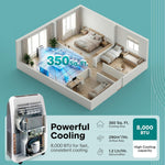 Aire Acondicionado Portátil Serenelife SLPAC8, con Deshumidificador.