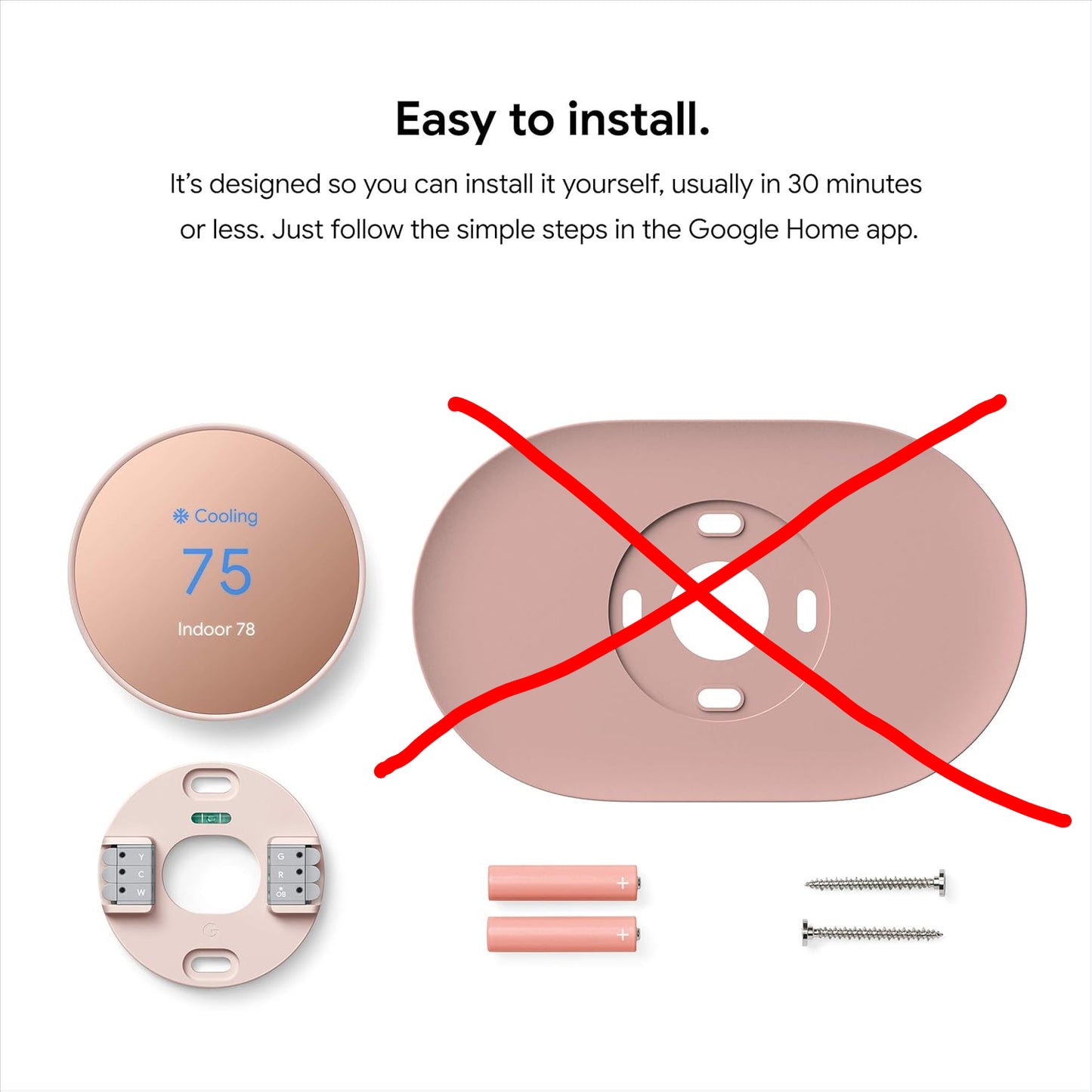 Google Termostato inteligente Nest para el hogar (USADO)