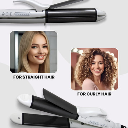 Plancha y rizador de pelo profesional VGR V-558 2 en 1