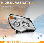 Faros Delanteros WEELMOTO Para Chevy Equinox 2010-2015