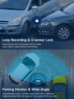 Dash Cam, FHD 1080P, WiFi,Camara para automovil.