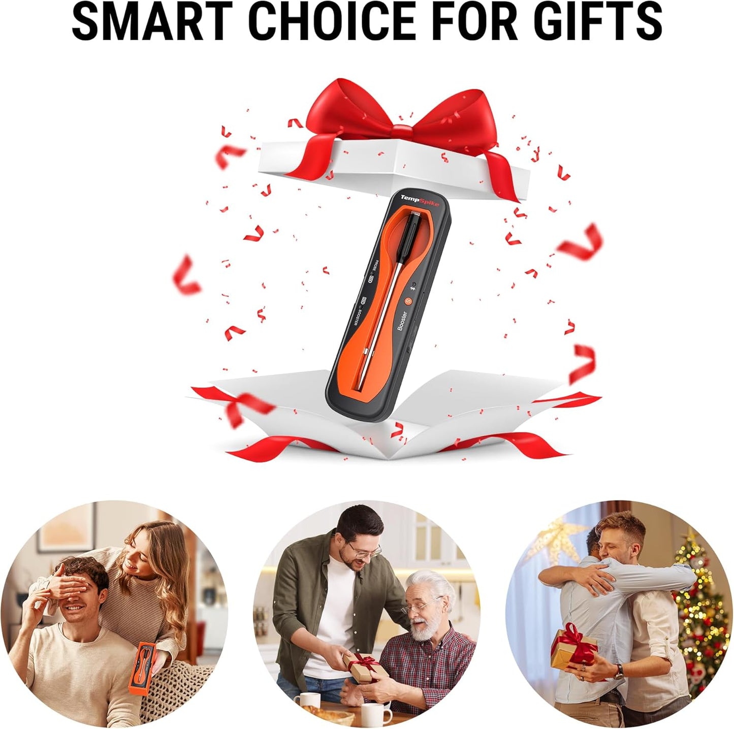 Termómetro inalámbrico para carne, Bluetooth, recargable.(USADO)