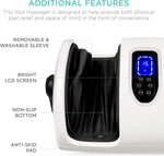 Masajeador de pies Shiatsu, BCP, amasamiento profundo (USADO) BLANCO