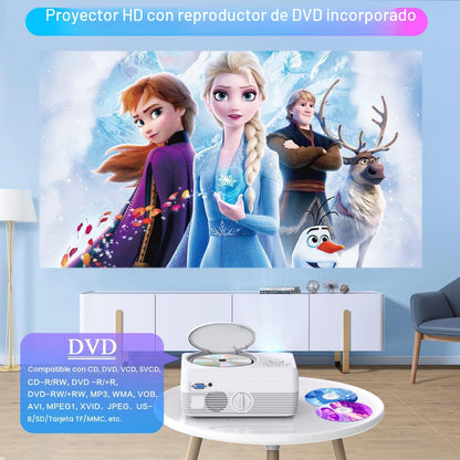 Mini Proyector WiFi Bluetooth Full HD Compatible 4K