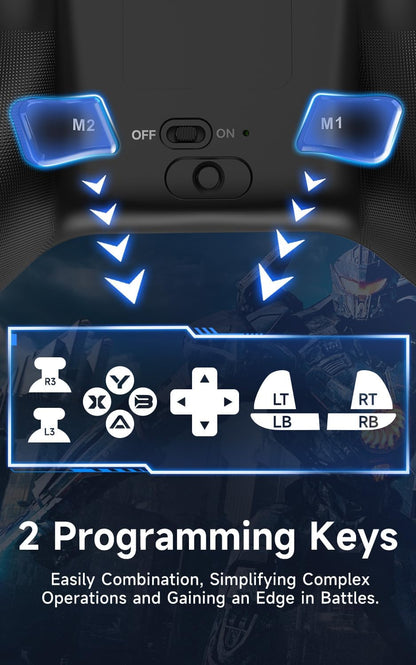 Controlador inalámbrico Bluetooth, para PC, iluminación RGB (USADO).