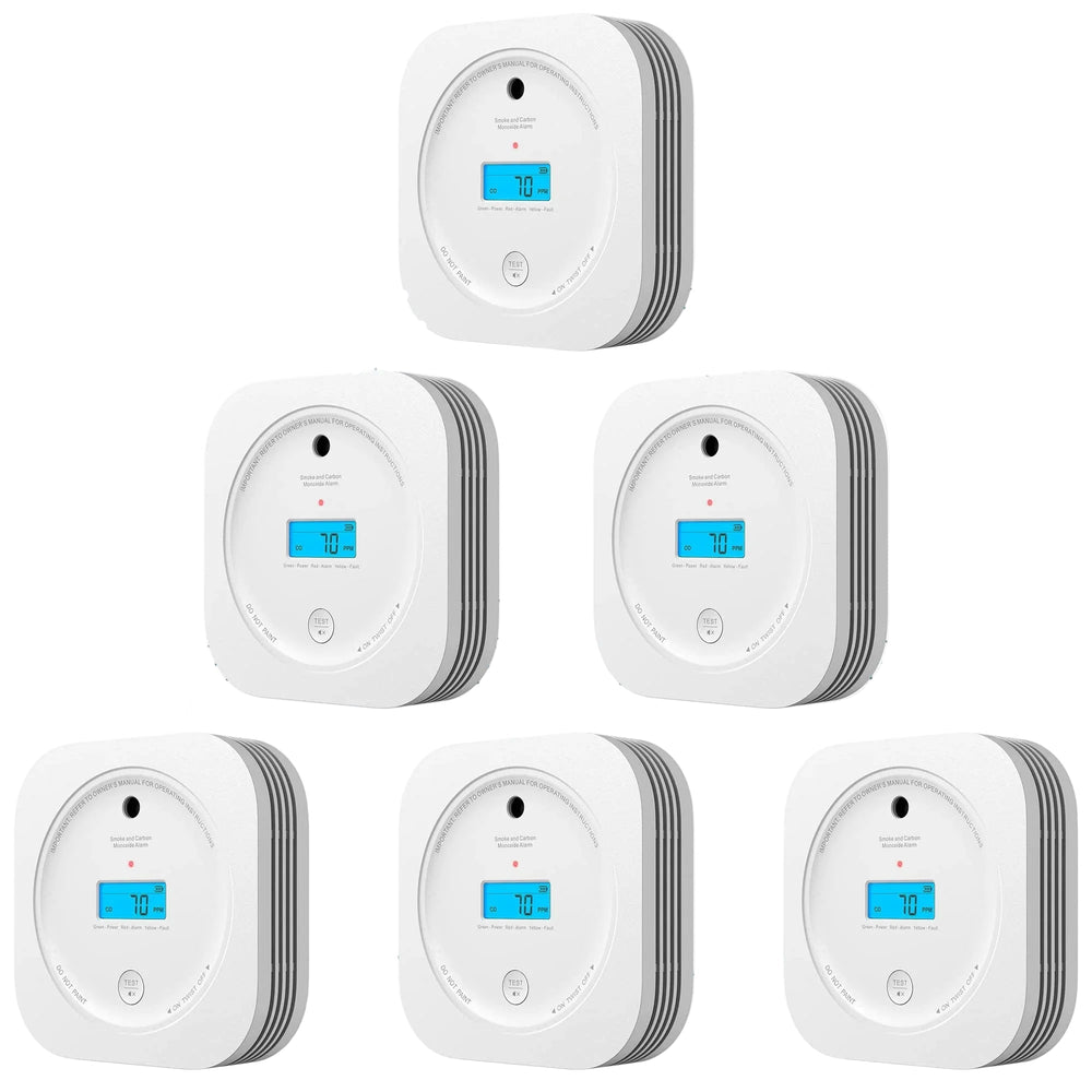 Detector combinado de humo y monóxido de carbono interconectado AEGISLINK
