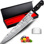 Cuchillo de chef de 25,4cm, con protector de dedos, (USADO).