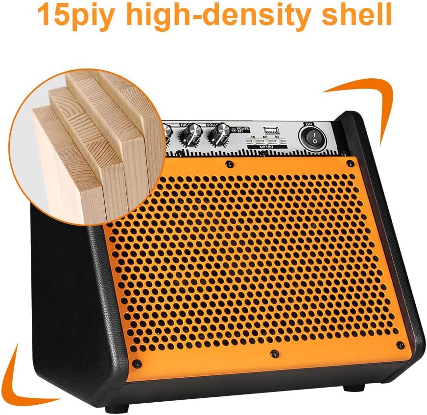 Altavoz amplificador, Bluetooth de 20 W, cable con reducción de ruido.