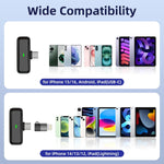 NPTCL - Micrófono inalámbrico para iPhone Android.