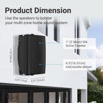 Bocinas Exterior Herdio 6.5 400W Impermeables Estéreo