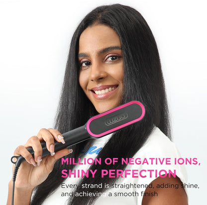Cepillo Alisador de Cabello con Menos Frizz 4 Configuraciones de Temperatura