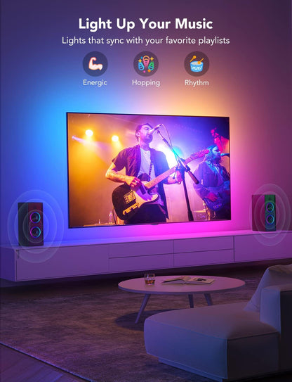 Retroiluminación LED para TV Govee H6169, RGBIC inteligente 70-80"