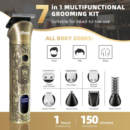 Afeitadora Eléctrica  Kit De Afeitado Inalámbrico UFREE (DETALLE)