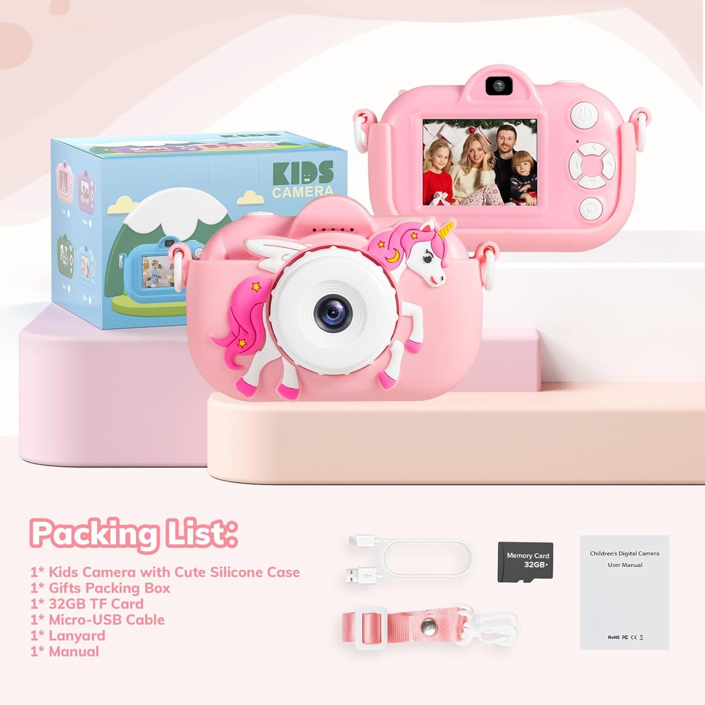 Cámara para niños pequeños juguetes para niñas.