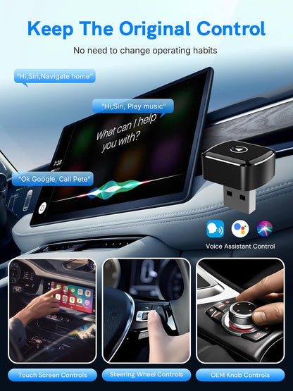Adaptador inalámbrico CarPlay Plug and Play