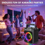 Máquina De Karaoke Con 1 Micrófono Inalámbrico
