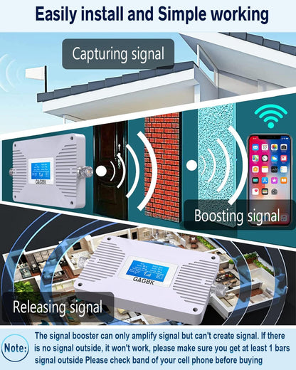 Amplificador de señal de teléfono celular, AT&T, 5G-4G, GABK.
