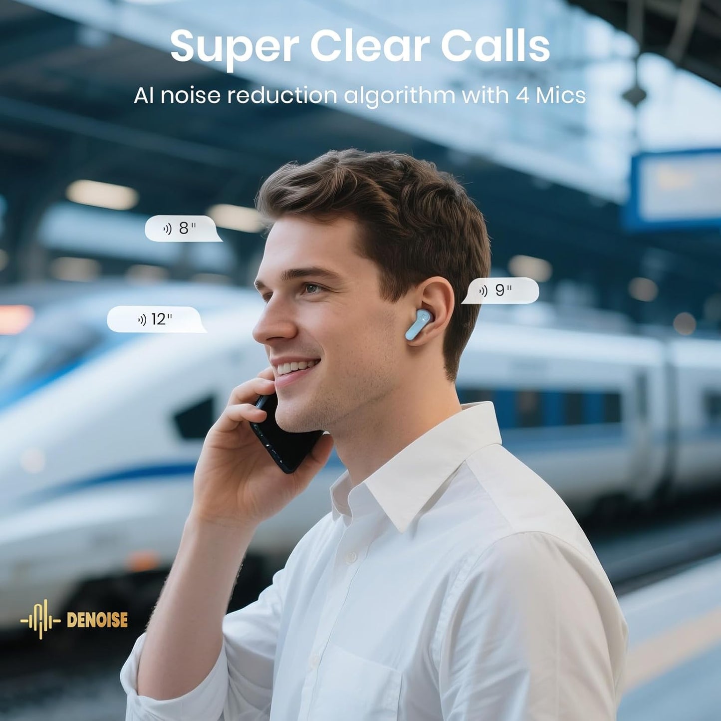 Auriculares inalámbricos, intrauditivos, Bluetooth 5.4. Siawag.