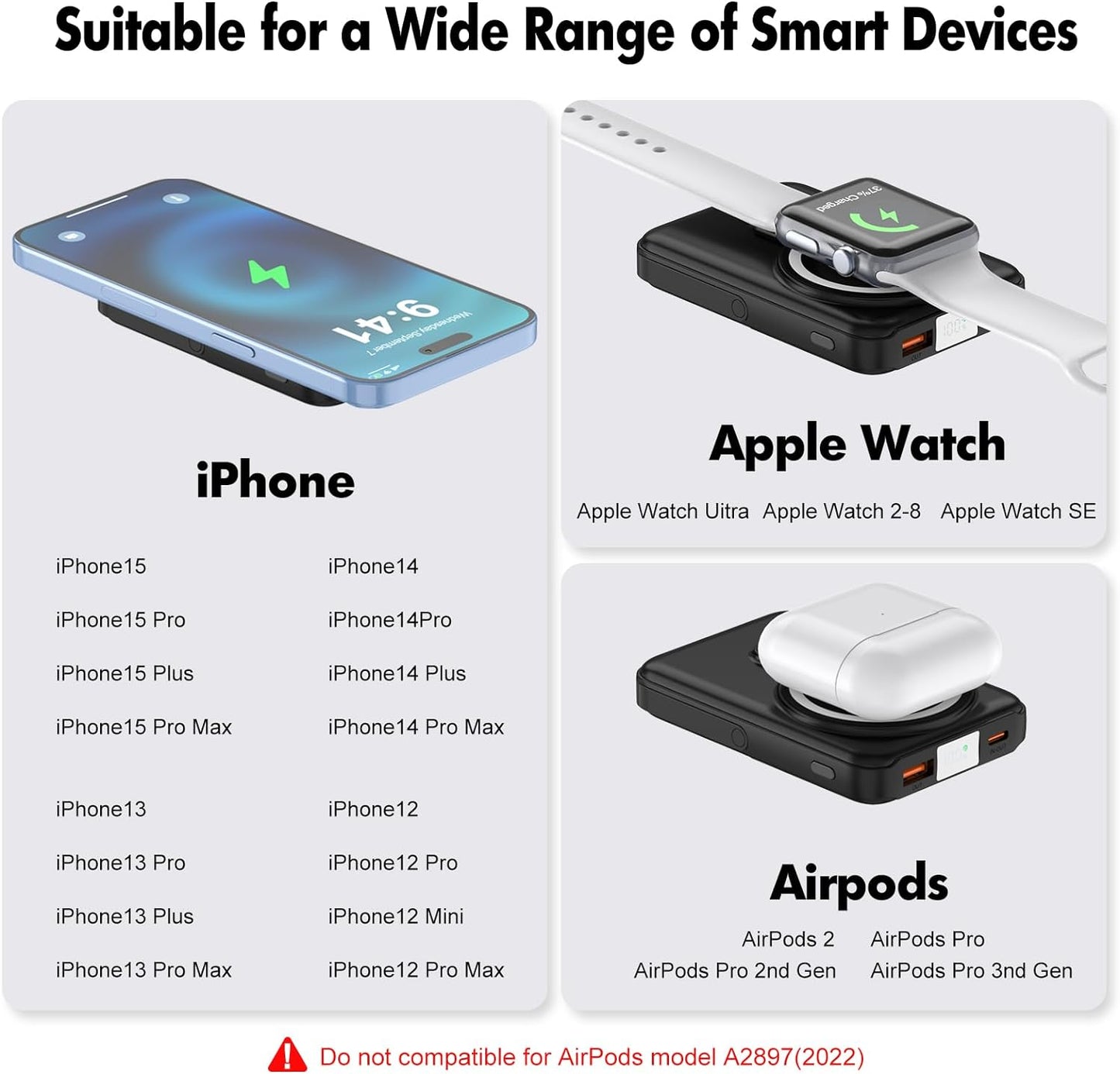 Bateria magnético portátil de 10000mAh (USADO)