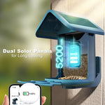 Alimentador de Pájaros con Cámara Alimentado por Energía Solar.