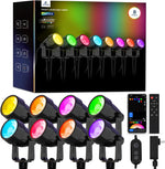 Luces de jardín Appeck C6612-E, con estacas RGBW, con control-App