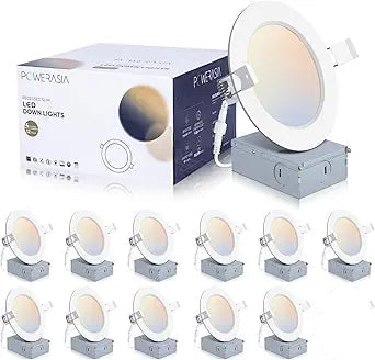 Luces LED Techo Empotrables delgadas 6” DETALLE 11pz