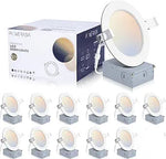 Luces LED Techo Empotrables delgadas 6” DETALLE 11pz