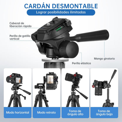 Trípode Profesional Láser Ajustable 67" 70-180cm 360°