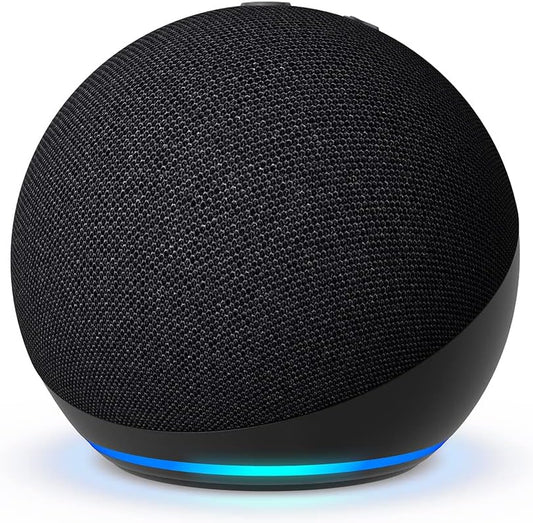 Amazon Echo Dot, bocina Alexa con sonido vibrante, ideal para hogar.