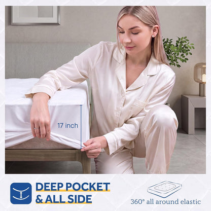 Cubrecolchón Eléctrico King Sealy Impermeable Acolchado