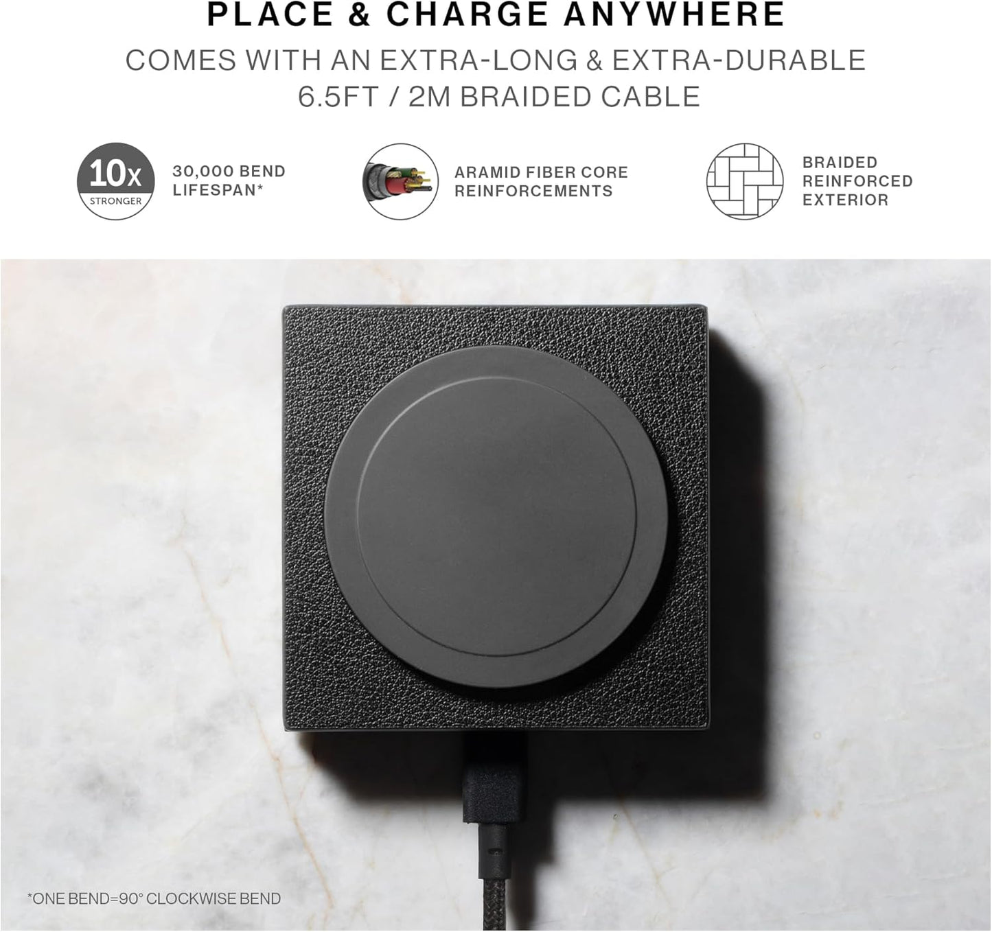 Native Union Cargador inalámbrico Rise Magnetic-Certificado Qi2.