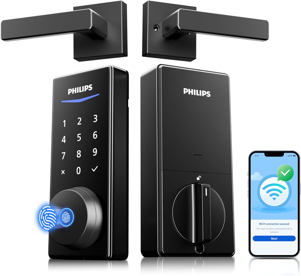 Philips Cerradura de Puerta Inteligente con Asa, Bloqueo Automático.