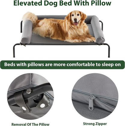 Cama Elevada M Refrescante para Perros Portátil (con detalle)
