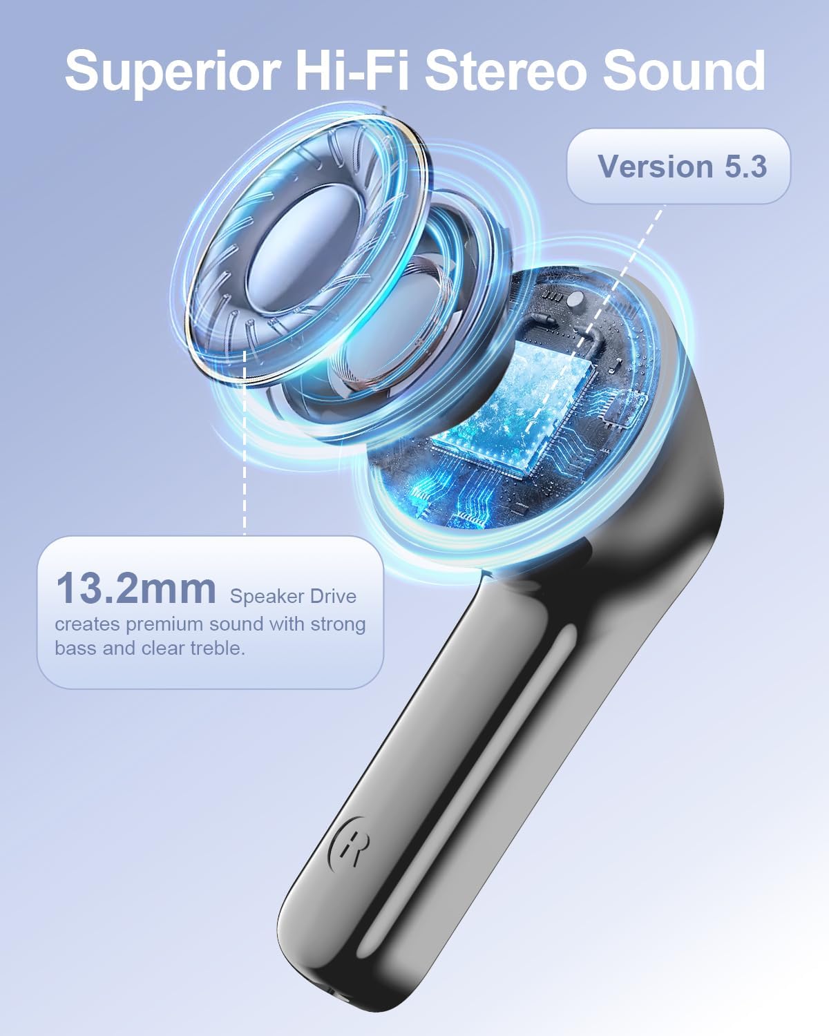 Auriculares Inalámbricos Bluetooth T12 HUIFU color negro