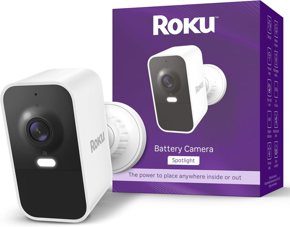 Cámara de batería para seguridad en el hogar, Roku SCB11R.