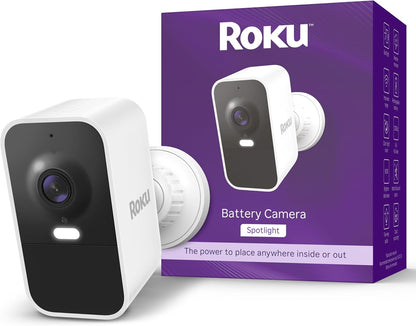 Cámara de batería para seguridad en el hogar, Roku SCB11R.