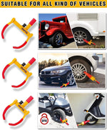 Tevlaphee Cerradura universal rueda seguridad para remolque