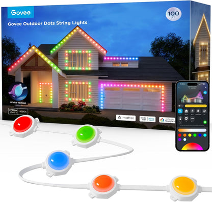 Tiras de luces Govee LED para exteriores, 30mts Control por App IP65