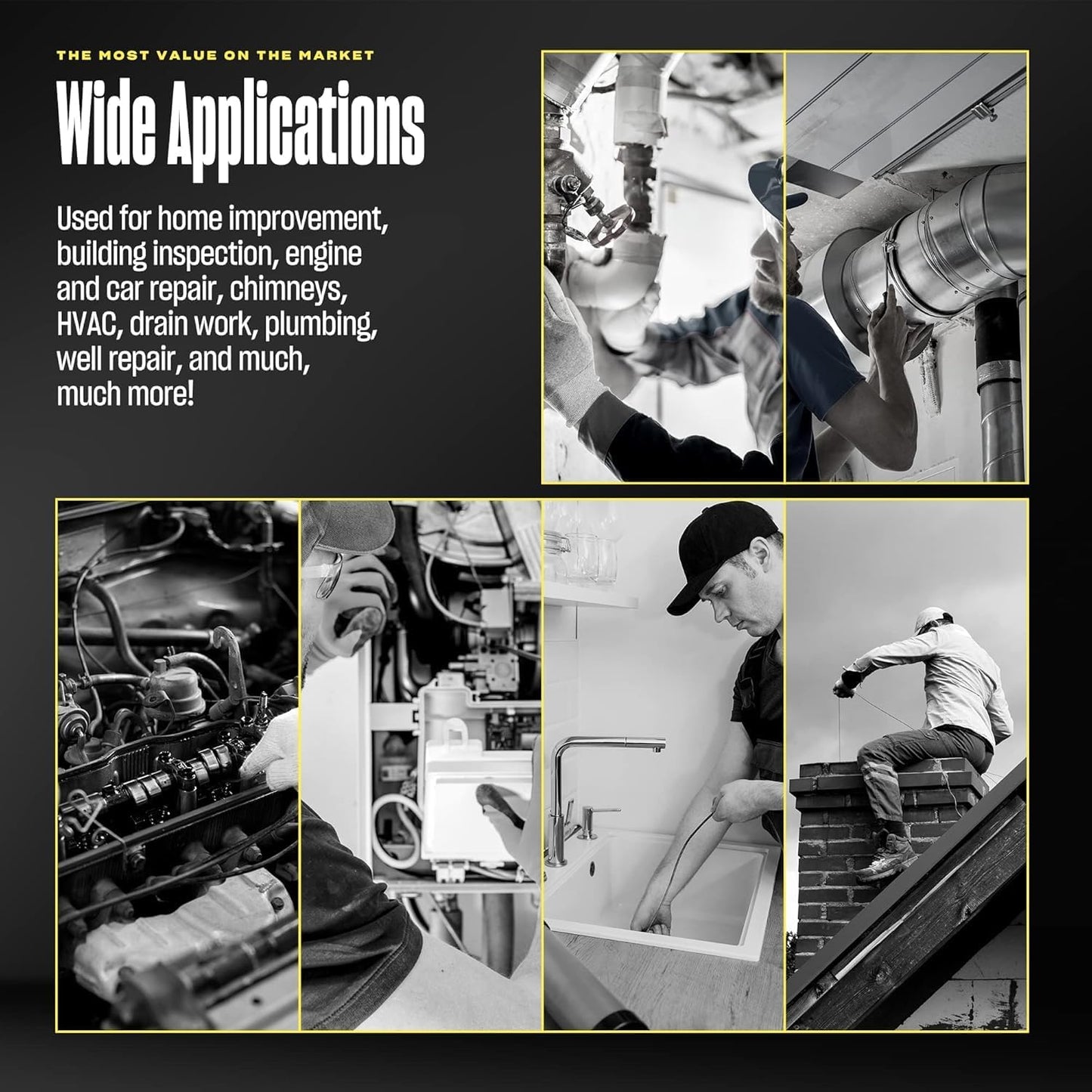 Cámara endoscópica, Cable flexible e impermeable, (USADA).