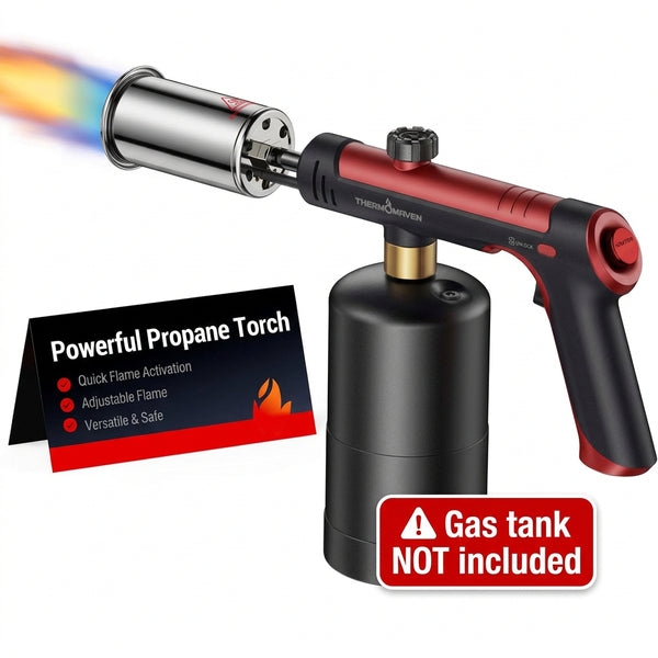 Antorcha de propano ThermoMaven PT03, fuego máximo con bloqueo (USADO)